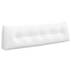 Vidaxl rugkussen wit 160 x 24 x 50 cm stof