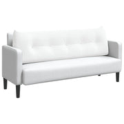 Vidaxl rugkussen wit 160 x 24 x 50 cm stof - afbeelding 3
