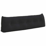 Vidaxl rugkussen zwart 160 x 24 x 50 cm fluweel - afbeelding 2