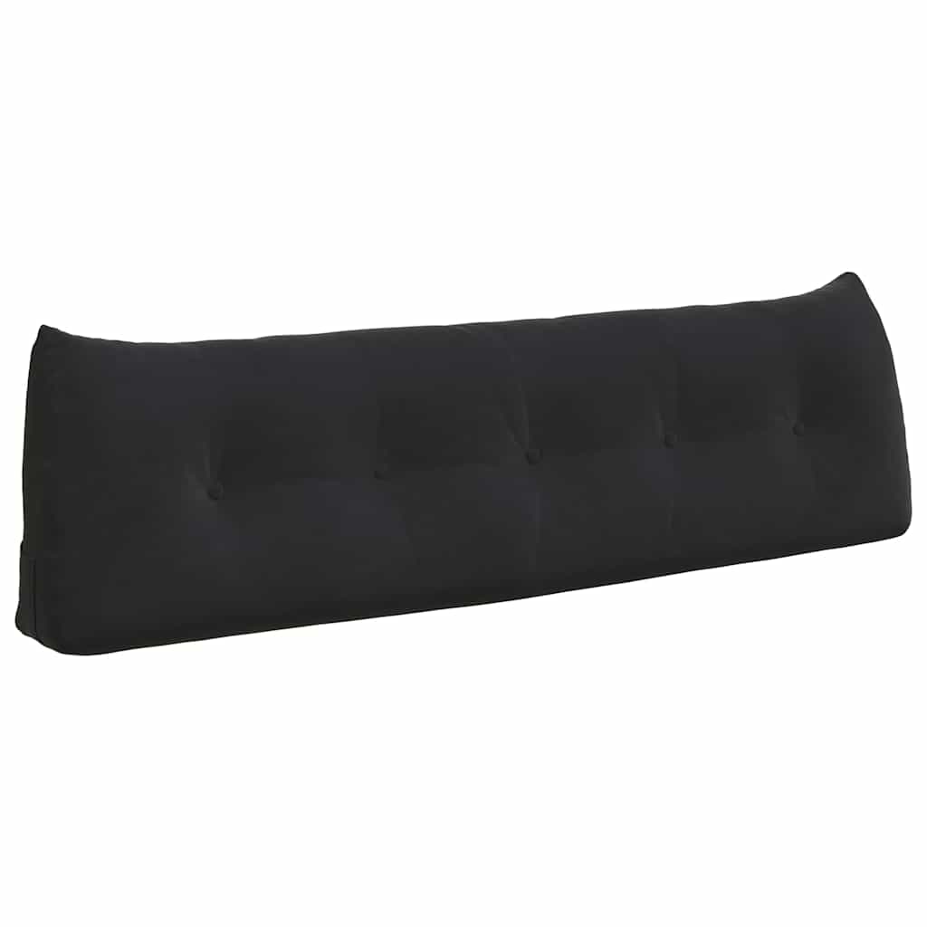 Vidaxl rugkussen zwart 160 x 24 x 50 cm fluweel