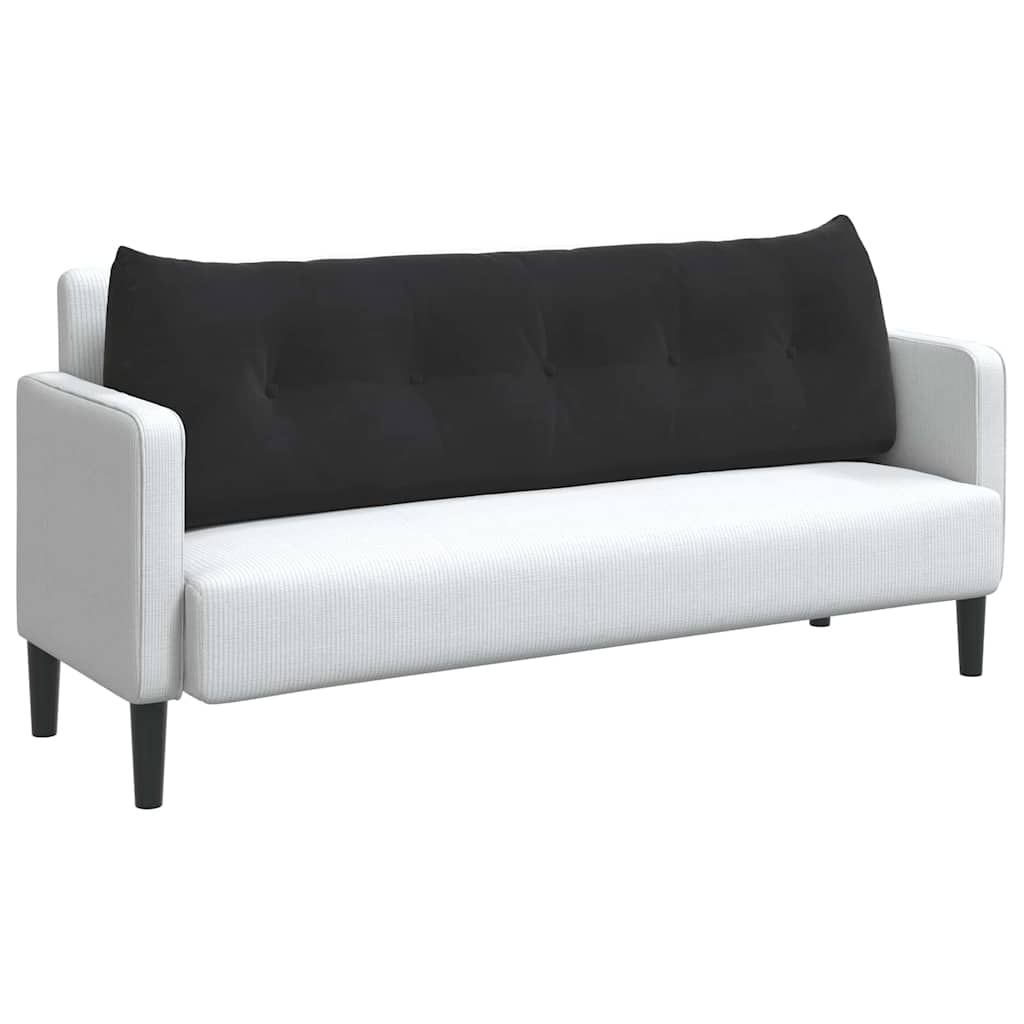 Vidaxl rugkussen zwart 160 x 24 x 50 cm fluweel