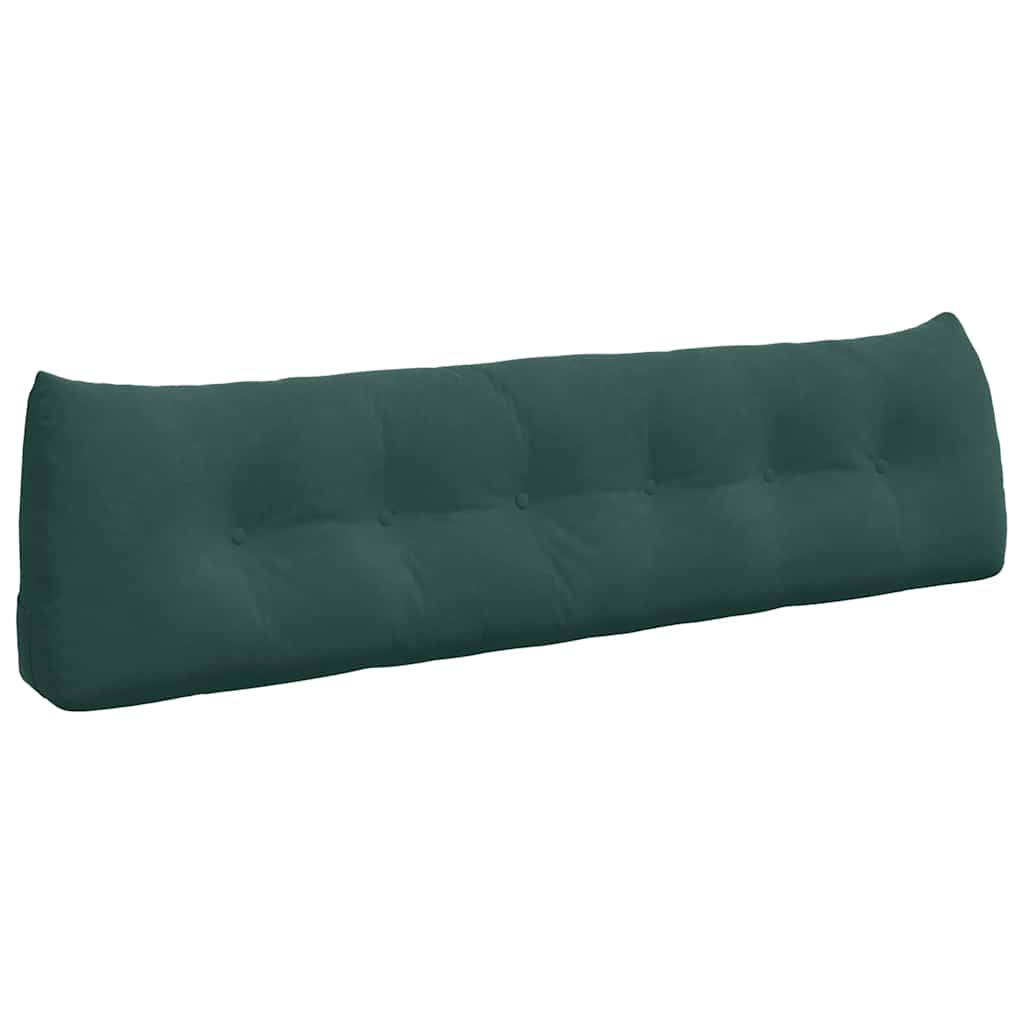 Vidaxl rugkussen donkergroen 180 x 24 x 50 cm fluweel