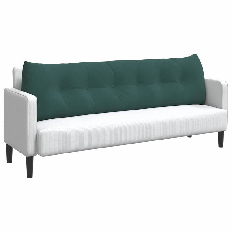 Vidaxl rugkussen donkergroen 180 x 24 x 50 cm fluweel