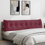 Vidaxl rugkussen wijnrood 200 x 24 x 50 cm stof - afbeelding 1