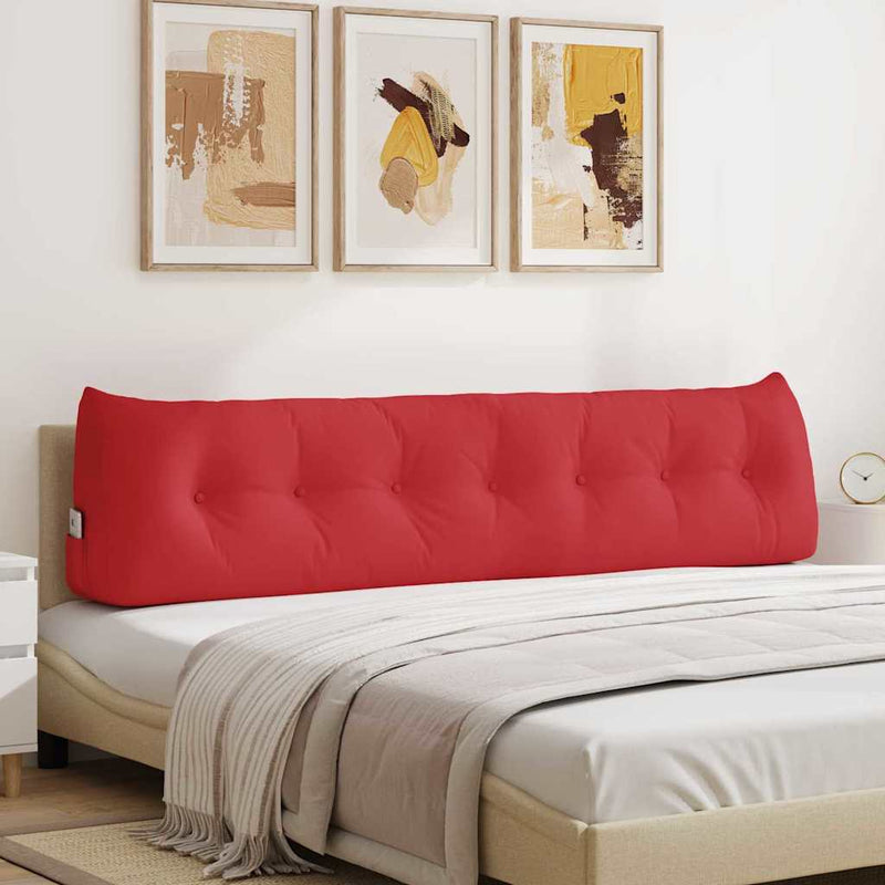 Vidaxl rugkussen rood 200 x 24 x 50 cm stof