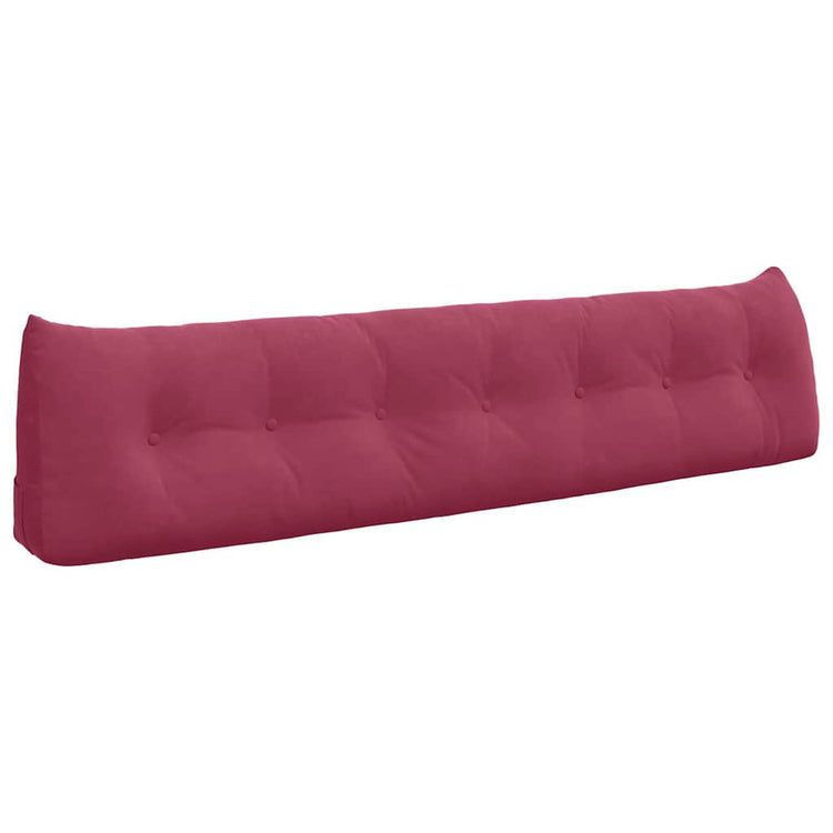 Vidaxl rugkussen wijnrood 200 x 24 x 50 cm fluweel