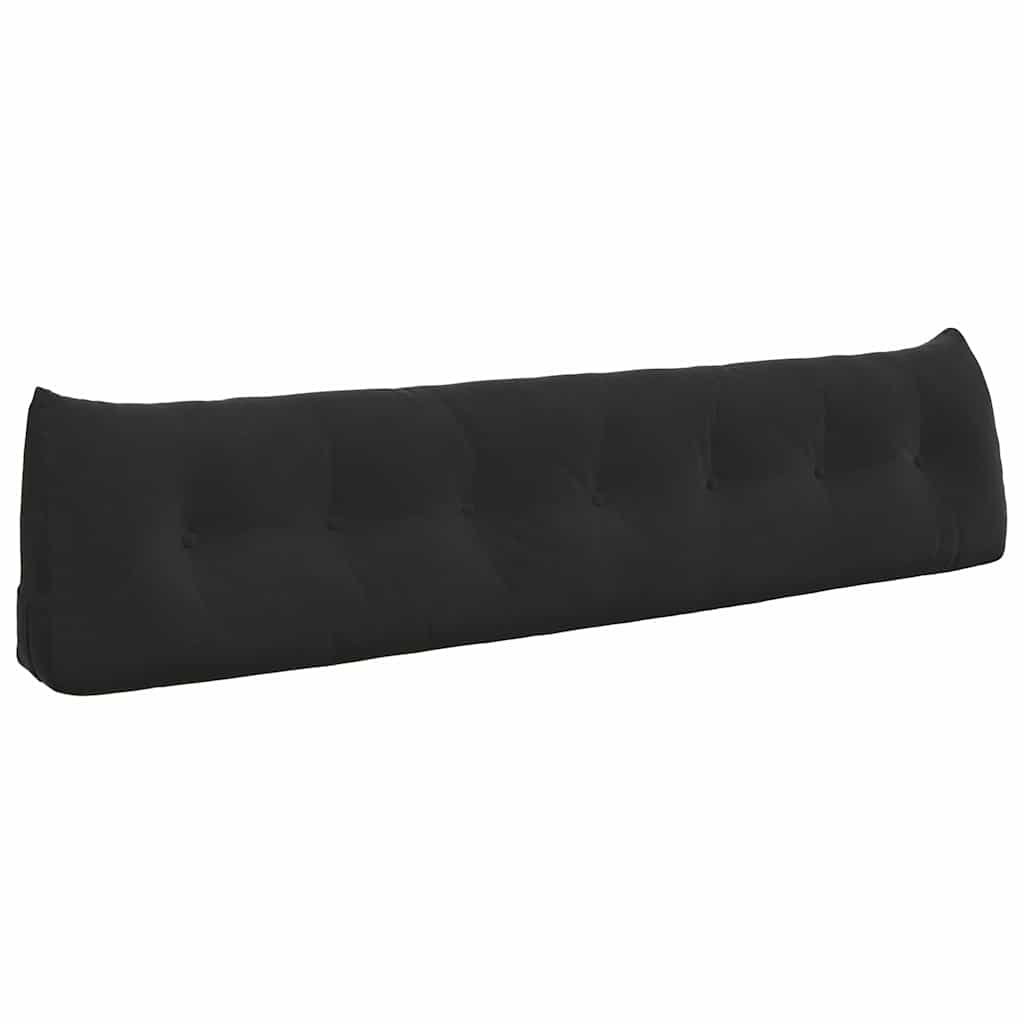 Vidaxl rugkussen zwart 200 x 24 x 50 cm fluweel