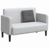 Vidaxl rugkussen donkergrijs 50 x 19 x 45 cm stof