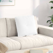 Vidaxl rugkussen wit 50 x 19 x 45 cm stof - afbeelding 1