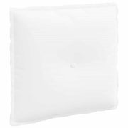 Vidaxl rugkussen wit 50 x 19 x 45 cm stof - afbeelding 2