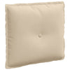 Vidaxl rugkussen crème 50 x 45 cm microvezel stof