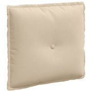 Vidaxl rugkussen crèmekleurig 50 x 45 cm microvezel stof - afbeelding 2
