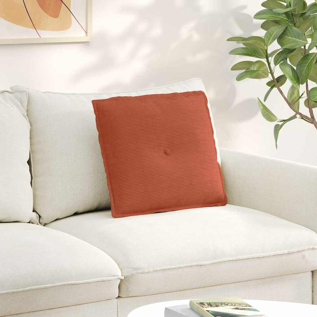 Vidaxl rugkussen rood-oranje 50 x 45 cm katoen stof