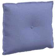 Vidaxl rugkussen jeans blauw 60 x 19 x 50 cm stof - afbeelding 2