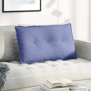 Vidaxl rugkussen jeans blauw 80 x 19 x 50 cm stof - afbeelding 1