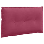 Vidaxl rugkussen wijnrood 80 x 50 cm katoen stof - afbeelding 2