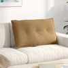 Vidaxl rugkussen bruin 80 x 50 cm cordstof