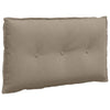 Vidaxl rugkussen taupe 80 x 50 cm microvezel stof