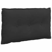 Vidaxl rugkussen zwart 80 x 50 cm microvezel stof - afbeelding 2