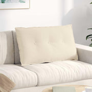 Vidaxl rugkussen beige 80 x 50 cm microvezel stof - afbeelding 1