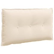 Vidaxl rugkussen beige 80 x 50 cm microvezel stof - afbeelding 2