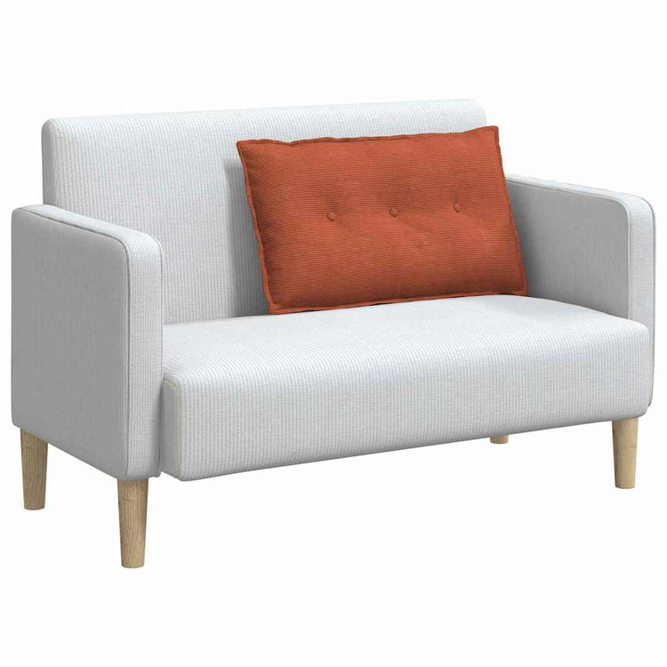 Vidaxl rugkussen rood-oranje 80 x 50 cm katoen stof