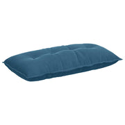 Vidaxl rugkussen blauw 100 x 50 cm katoen stof - afbeelding 2