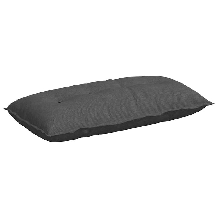 Vidaxl rugkussen donkergrijs 100 x 50 cm katoen stof
