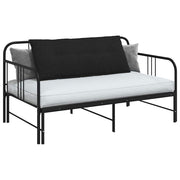 Vidaxl rugkussen zwart 120 x 19 x 50 cm stof - afbeelding 3