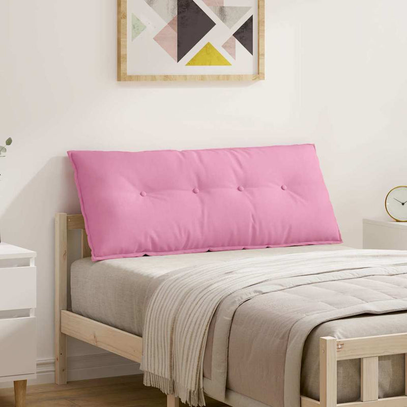 Vidaxl rugkussen roze 120 x 19 x 50 cm stof