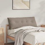 Vidaxl rugkussen taupe 120 x 50 cm microvezel stof - afbeelding 1
