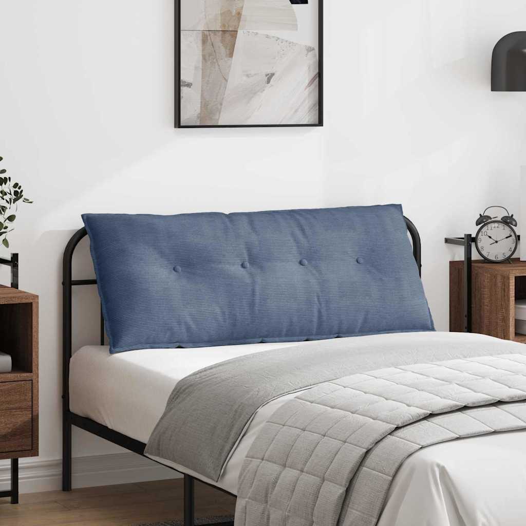 Vidaxl rugkussen blauw 120 x 50 cm katoen stof