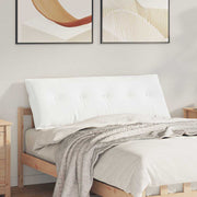 Vidaxl rugkussen wit 140 x 19 x 50 cm stof - afbeelding 1