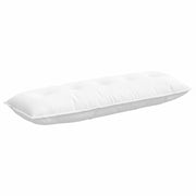 Vidaxl rugkussen wit 140 x 19 x 50 cm stof - afbeelding 2