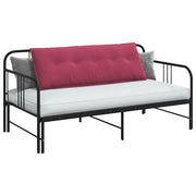 Vidaxl rugkussen wijnrood 140 x 50 cm katoen stof - afbeelding 3