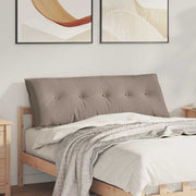 Vidaxl rugkussen taupe 140 x 50 cm microvezel stof - afbeelding 1