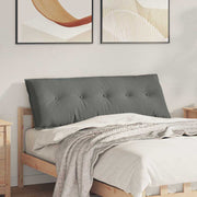 Vidaxl rugkussen donkergrijs 140 x 50 cm microvezel stof - afbeelding 1