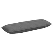 Vidaxl rugkussen donkergrijs 140 x 50 cm microvezel stof - afbeelding 2