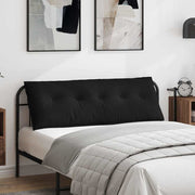 Vidaxl rugkussen zwart 140 x 50 cm microvezel stof - afbeelding 1