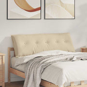 Vidaxl rugkussen crèmekleurig 140 x 50 cm microvezel stof - afbeelding 1