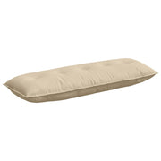 Vidaxl rugkussen crèmekleurig 140 x 50 cm microvezel stof - afbeelding 2