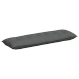 Vidaxl rugkussen donkergrijs 160 x 19 x 50 cm stof - afbeelding 2