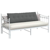 Vidaxl rugkussen donkergrijs 160 x 19 x 50 cm stof - afbeelding 3