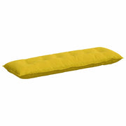 Vidaxl rugkussen geel 160 x 50 cm katoen stof - afbeelding 2