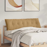Vidaxl rugkussen bruin 160 x 50 cm katoen stof - afbeelding 1