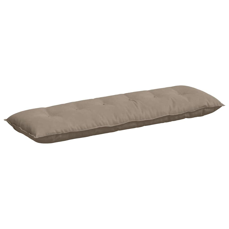 Vidaxl rugkussen taupe 160 x 50 cm microvezel stof