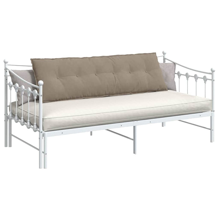 Vidaxl rugkussen taupe 160 x 50 cm microvezel stof
