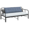 Vidaxl rugkussen blauw 160 x 50 cm cordstof