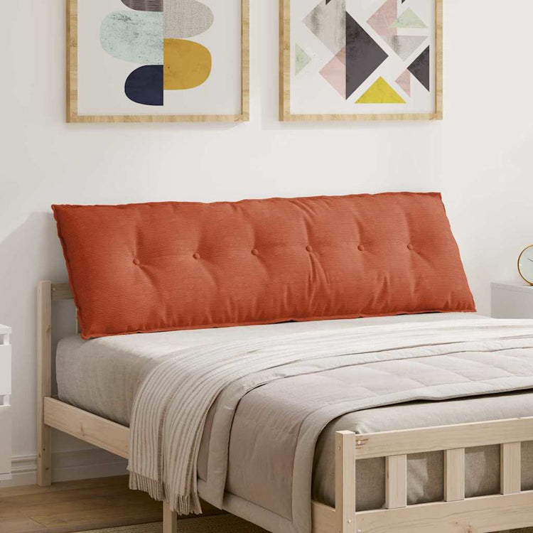 Vidaxl rugkussen rood-oranje 160 x 50 cm katoen stof