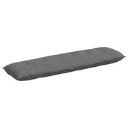 Vidaxl rugkussen donkergrijs 180 x 50 cm microvezel stof - afbeelding 2